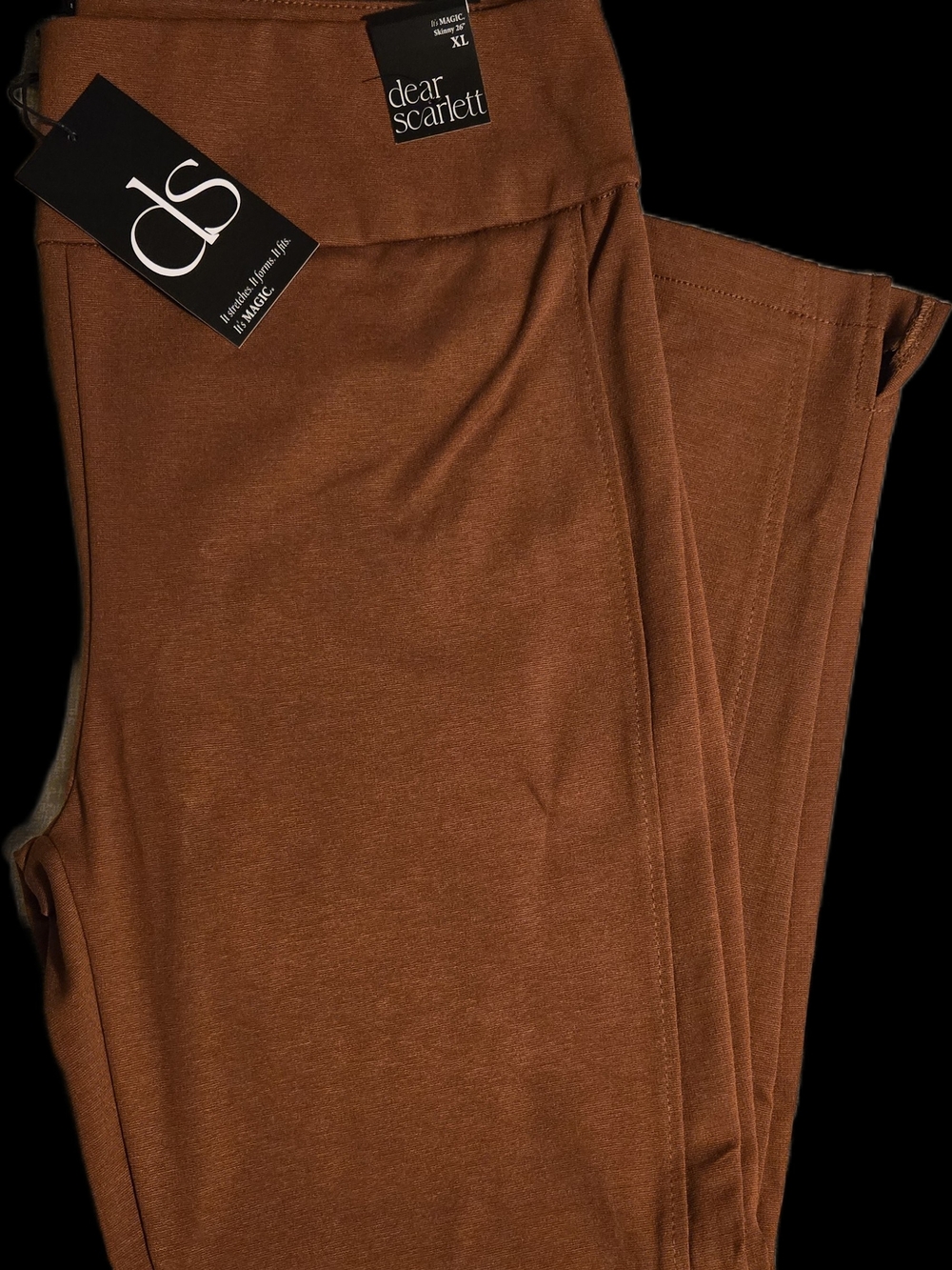 New Dear Scarlett Rust Magic High Waist Skinny Pants Size XL - Picture 10 of 15